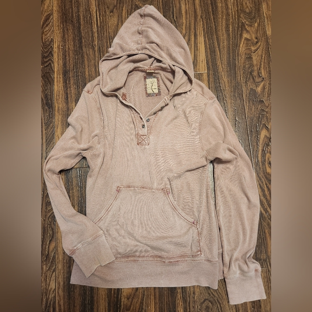 Gramicci Dusty Pink Hoodie Pullover Sz LG SO SOFT EUC Sweatshirt